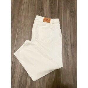 LRL Lauren Jeans Co Ralph Lauren Womens Sz 18 White classic straight cropped